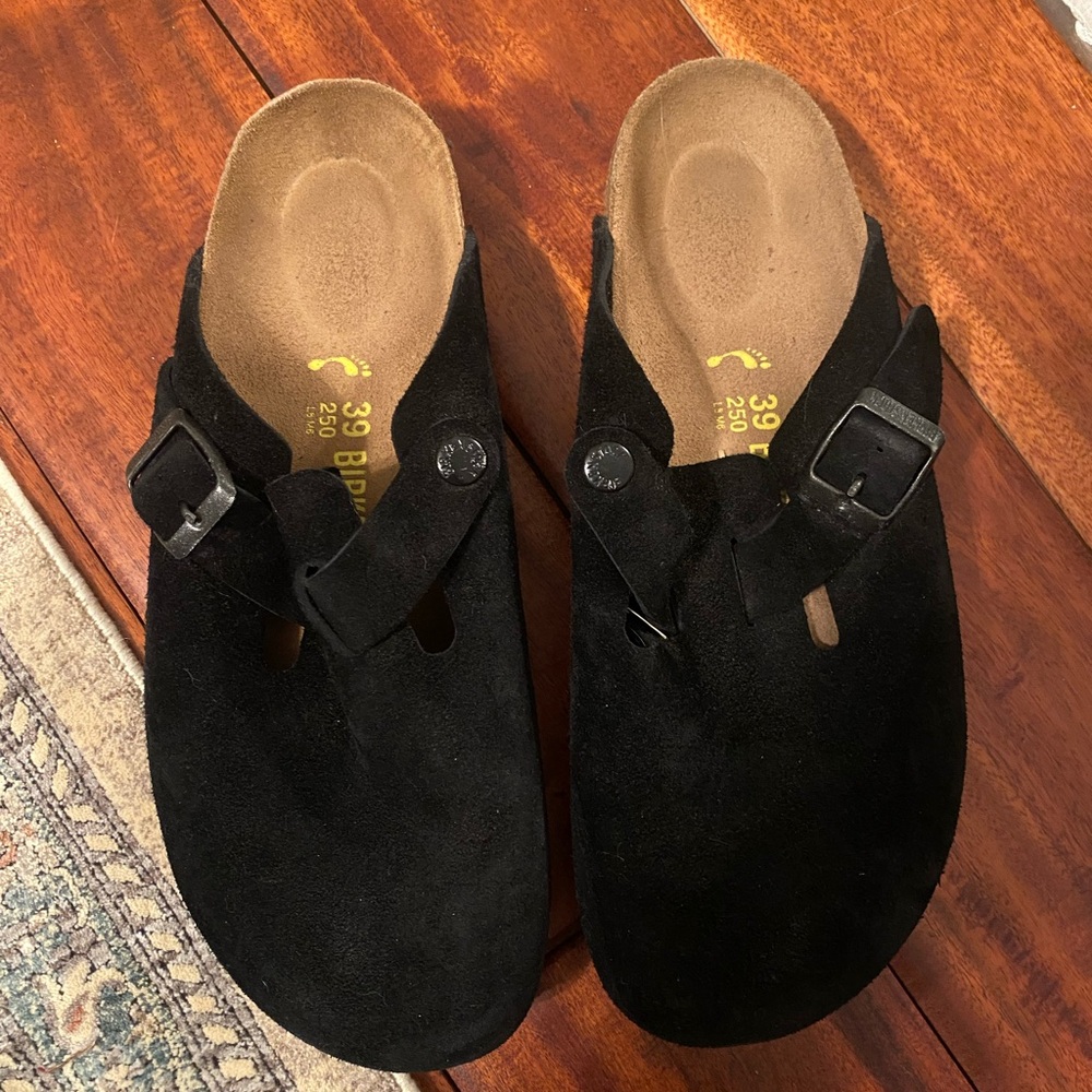 Birkenstock Boston Clogs Black Size 39